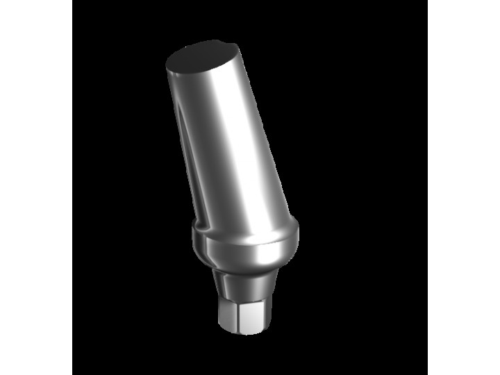 Абатмент титановый угловой 17°, совместим с Osstem Mini ⌀ 4.5 (2.0 мм), type B, с винтом 01494
