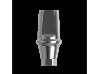 Абатмент титановый прямой, совместим с Osstem Regular 4.5 (2.0 мм), с винтом 00463