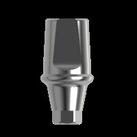 Абатмент титановый прямой, совместим с Osstem Regular 5.0 (2.0 мм), с винтом 00465