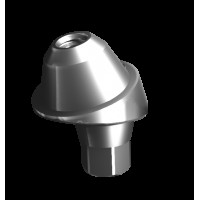 Абатмент-мультиюнит угловой 17° с внутренней резьбой, совместим с Osstem Mini (2.5 мм), с винтом 00909