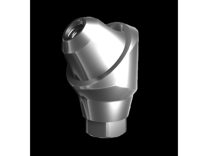 Абатмент-мультиюнит угловой 45° с внутренней резьбой, совместим с Osstem Regular (4.5 мм), с винтом 00940