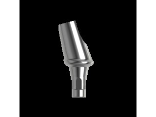 Абатмент титановый угловой 15°, совместим с Straumann Bone Level RC (1.0 мм), с винтом 00078