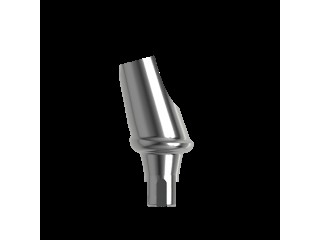 Абатмент титановый угловой 15°, совместим с Straumann Bone Level NC (1.0 мм), с винтом 00077