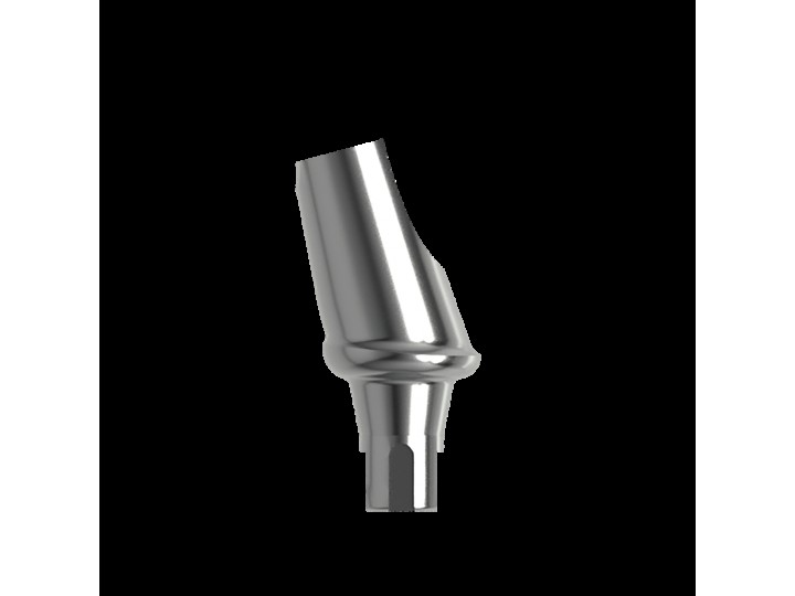 Абатмент титановый угловой 15°, совместим с Straumann Bone Level NC (1.0 мм), с винтом 00077