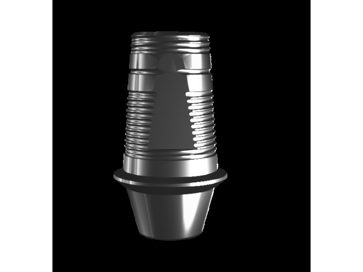 Абатмент-основание (мостовидный), аналог GEO, совместим с Straumann Bone Level NC (1.3 мм), с винтом 01180