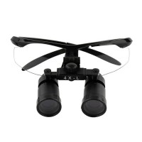 Бинокулярные лупы Ymarda Flip-up CM4.0X черная оправа