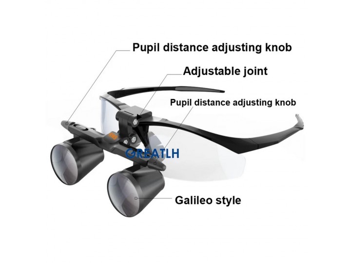Бинокулярная лупа с тремя шарнирами системы Flip-up 3,5х-500 мм