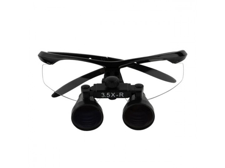 Бинокулярные лупы Ymarda Flip-up CH3.5X черная оправа