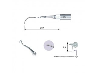 P2D - пародонтологическая насадка для удаления стойких поддесневых камней, к скейлерам Varios