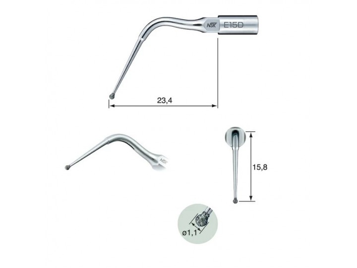 E15D - эндодонтическая насадка к скейлерам Varios