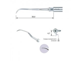 P11R - пародонтологическая насадка к скейлерам Varios (для NSK/Satelec)