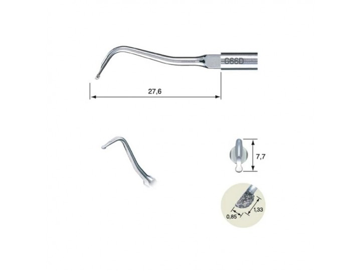 G66D - насадка к скейлерам Varios для реставрации зубов с минимальным вмешательством (для NSK/Satelec)