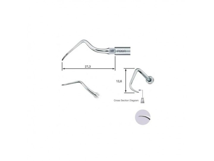 P26R - пародонтологическая насадка к скалерам Varios, с правосторонним изгибом