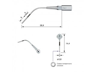 P41 - пародонтологическая насадка к скейлерам Varios (NSK/Satelec)