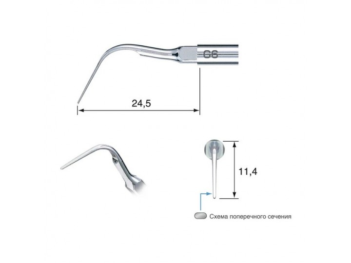 G6 - насадка к скейлерам Varios для удаления зубного камня (для NSK/Satelec)