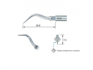 G12 - насадка к скейлерам Varios для удаления зубного камня (для NSK/Satelec)