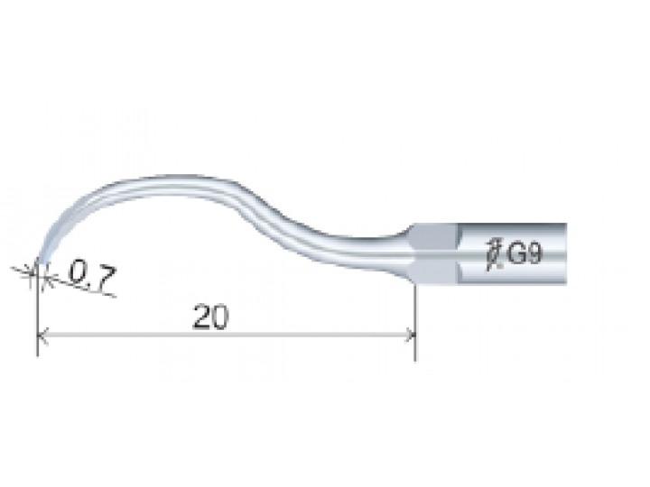 Насадка G9 для снятия зубных отложений на скалер (разъем UDS Woodpecker, EMS)