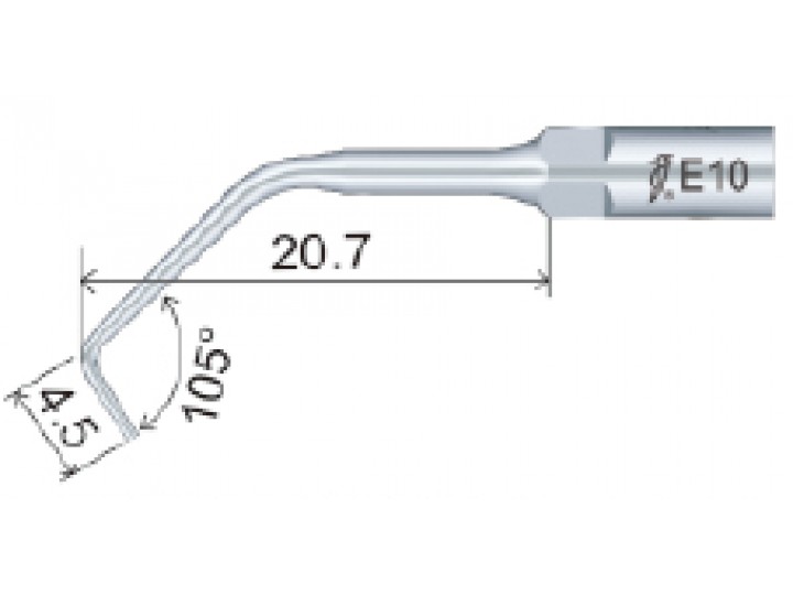Насадка E10 пародонтологическая на скалер (разъем UDS Woodpecker, EMS)