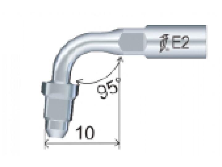 Насадка E2 эндодонтическая на скалер (разъем UDS Woodpecker, EMS)