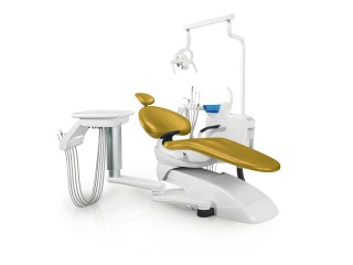 Установка стоматологическая BZ636 plus с микромотором с боковой нижней подачей со скалером цвет Р05 жёлтый