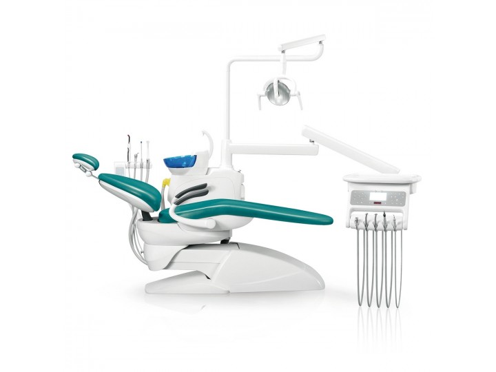 Установка стоматологическая BZ636 compact с нижней подачей со скалером цвет Р03 бирюзовый