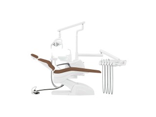 Установка стоматологическая QL2028 (Pragmatic) с нижней подачей с мягкой обивкой цвет M04 кофе