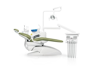 Установка стоматологическая BZ636 compact с нижней подачей со скалером цвет Р02 зелёный