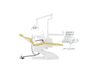 Установка стоматологическая QL2028 (Pragmatic) с микромотором, верхней подачей, мягкой обивкой цвет М01 бежевый