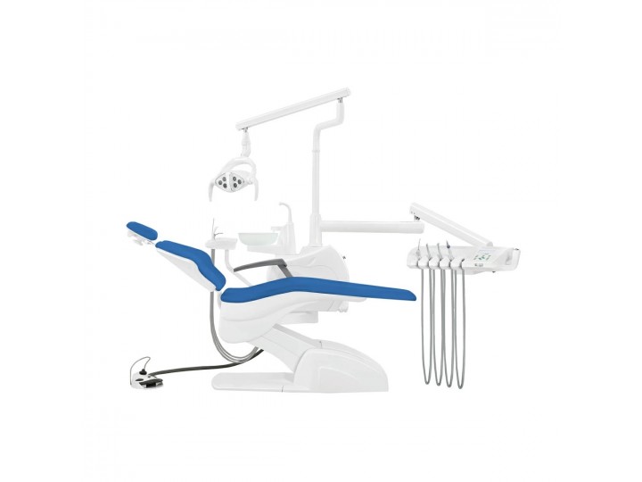 Установка стоматологическая QL2028 (Pragmatic) с нижней подачей с мягкой обивкой цвет МО3 синий
