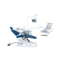 Установка стоматологическая BZ637 Standart с микромотором с верхней подачей со скалером цвет МР02 синий