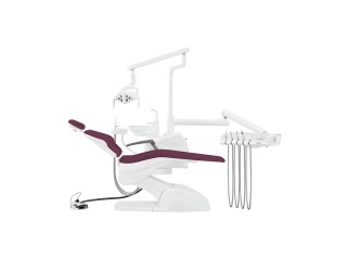 Установка стоматологическая QL2028 (Pragmatic) с нижней подачей с мягкой обивкой цвет М09 темно - фиолетовый