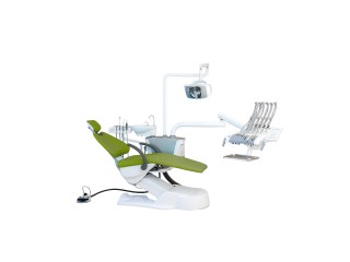 Установка стоматологическая BZ637 Standart с верхней подачей со скалером цвет МР05 зелёный