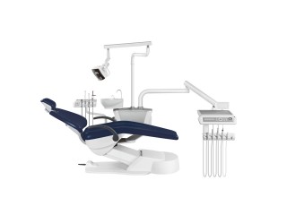Установка стоматологическая BZ637 Standart с нижней подачей с микромотором со скалером цвет MP01 тёмно-синий