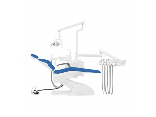 Установка стоматологическая QL2028 с микромотором с нижней подачей с мягкой обивкой цвет М03 синий