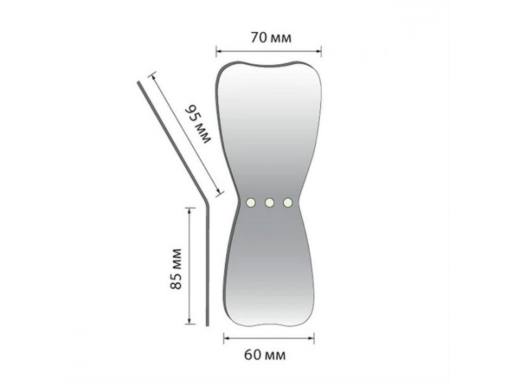 Зеркало внутриротовое для фотографирования с родиевым покрытием арт. 13576