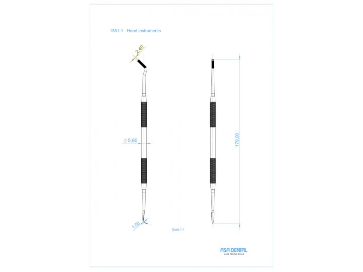 Инструмент для ортодонтии лигатурный 1351-1