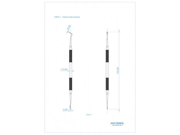 Инструмент для ортодонтии лигатурный 1350-1