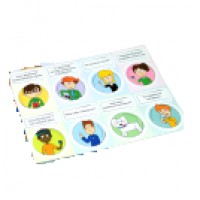 Наклейки для пациентов при работе с дневником, 8 шт. CM-53