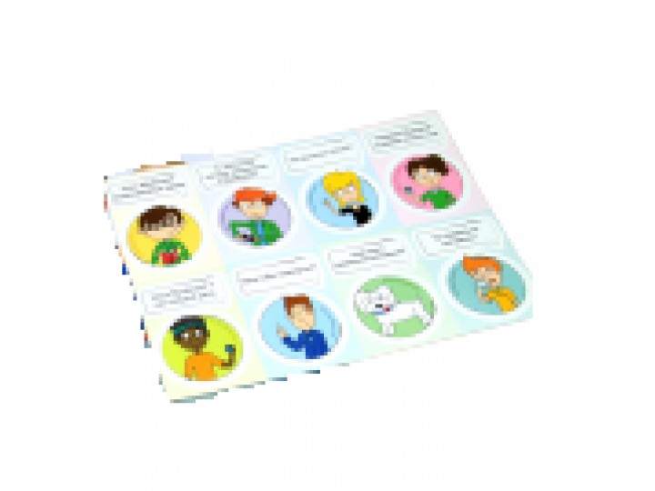 Наклейки для пациентов при работе с дневником, 8 шт. CM-53