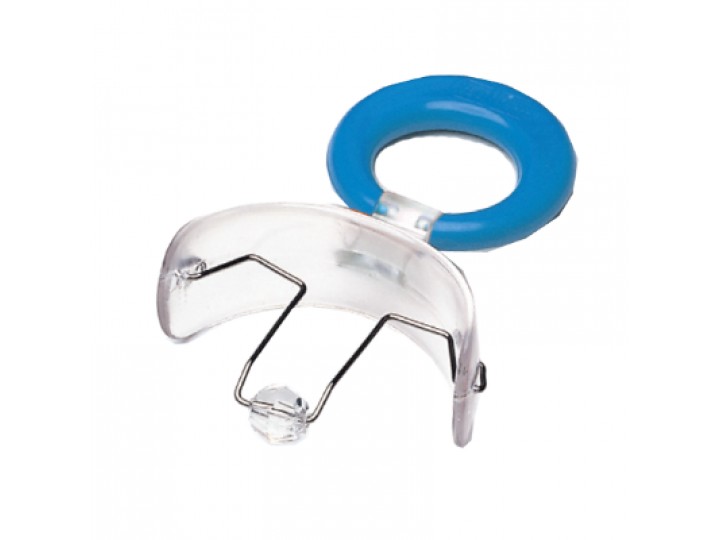 Вестибулярная пластина MUPPY с бусинкой, классическая, LARGE (с синим кольцом, от 5 до 8 лет).