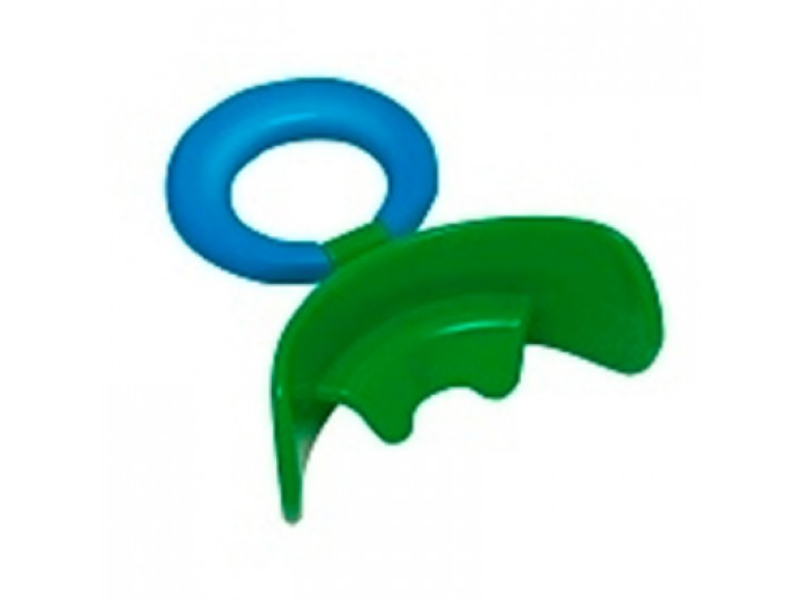 Вестибулярная пластина MUPPY с козырьком, жесткая, прозрачная LARGE (с синим кольцом, от 5 до 8 лет)