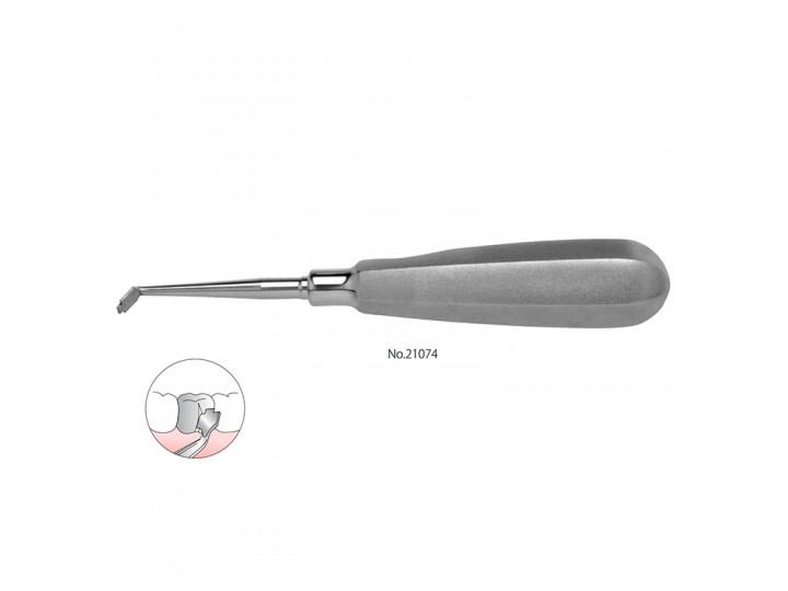 Инструмент для механического разжимания разрезананых металлических коронок, изогнутый 21074