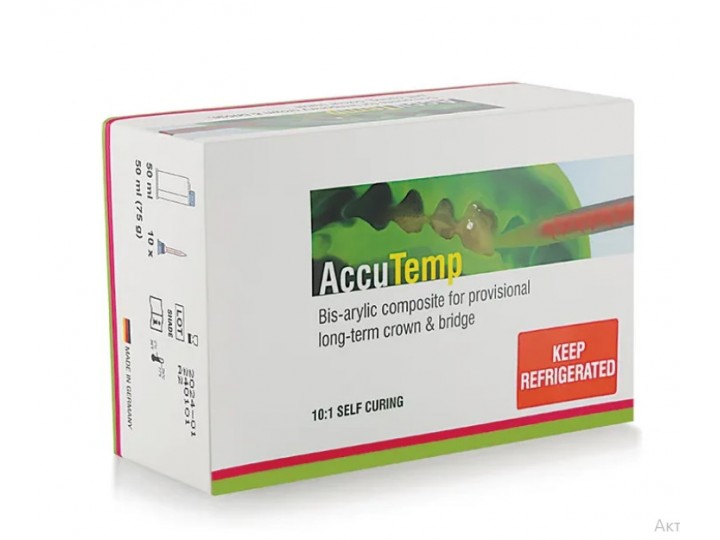 AccuTemp - бис-акриловый композит для временных коронок и мостов (картридж 75 г)
