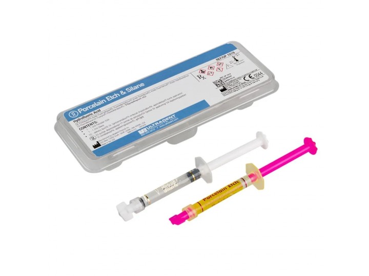 Набор протравливающего геля Porcelain Etch и силана Porcelain Silane для керамики, Ultradent