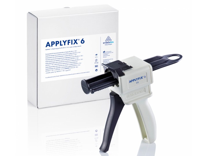 Пистолет-диспенсер Applyfix 6 для смешивания материала Visalys Temp, картр.50 мл 4:1/10:1, Kettenbach