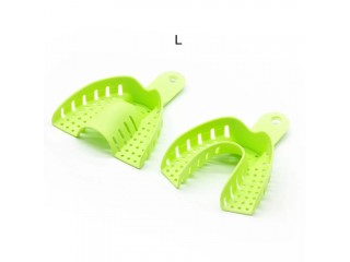 Ложки слепочные пластиковые стоматологические, 2 шт, (1 верх, 1 низ), размер L (1-2)