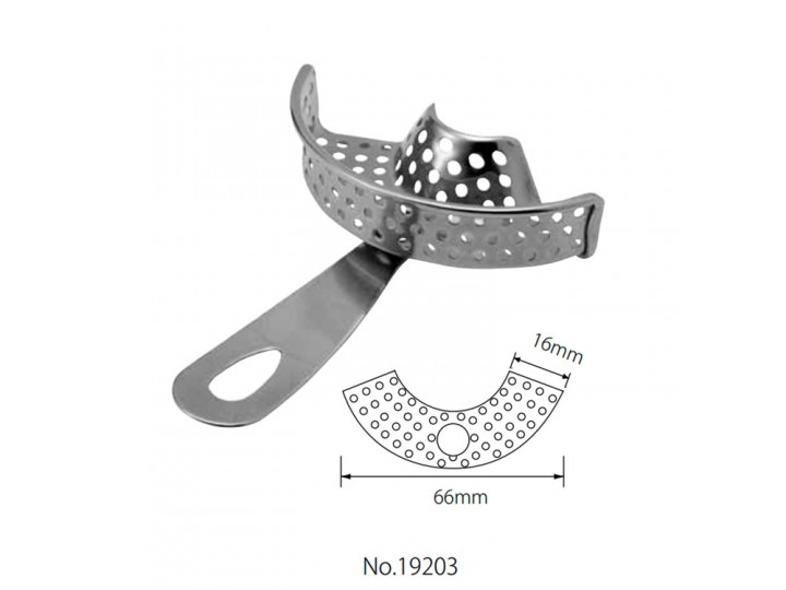 Ложка слепочная перфорированная фронтальная полная, 19203