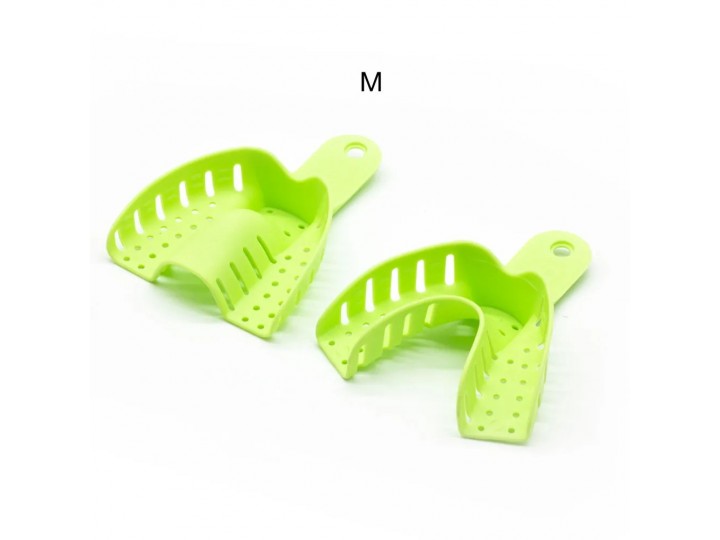 Ложки слепочные пластиковые стоматологические, 2 шт, (1 верх, 1 низ), размер М (3-4)