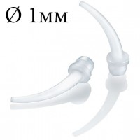 Насадки канюли интраоральные, белые, D=1 мм, 100 шт для Panacil X-light/Light, Kettenbach