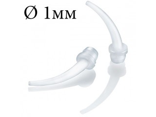 Насадки канюли интраоральные, белые, D=1 мм, 100 шт для Panacil X-light/Light, Kettenbach